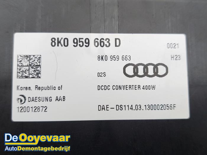 DC/CD konwertor z Audi A6 (C7) 3.0 TDI V6 24V Quattro 2014
