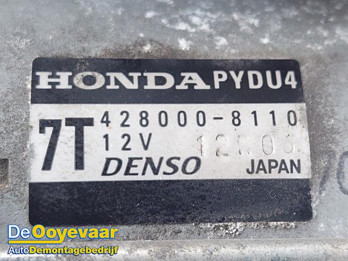Rozrusznik z Honda Civic (FK1/2/3) 1.4i VTEC 16V 2016