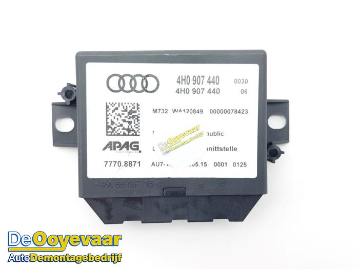 Usados Módulo PDC Audi A7 Sportback (4GA/4GF) 3.0 TDI Clean Diesel V6 24V Quattro Precio € 15,00 Norma de margen ofrecido por Autodemontagebedrijf De Ooyevaar
