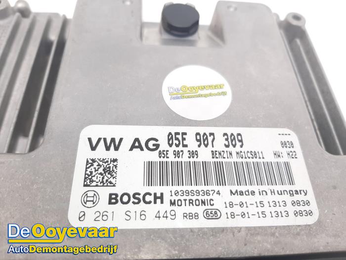 Zündschloss + Steuergerät van een Volkswagen Golf VII (AUA) 1.5 TSI Evo BMT 16V 2019