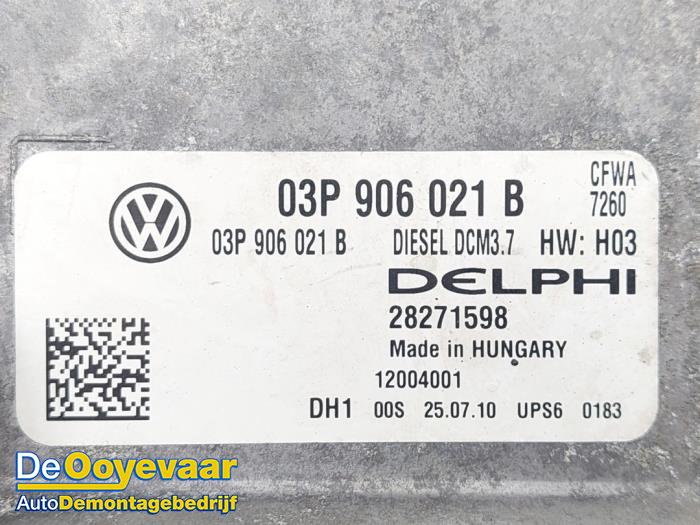 Zündschloss + Steuergerät van een Volkswagen Polo V (6R) 1.2 TDI 12V BlueMotion 2010