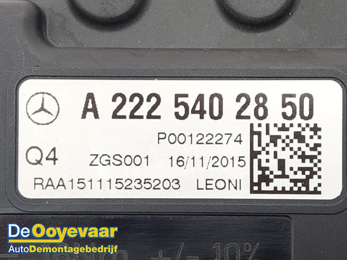 Fuse box from a Mercedes-AMG S AMG (A217) 5.5 S-63 AMG V8 32V Biturbo 4-Matic 2016