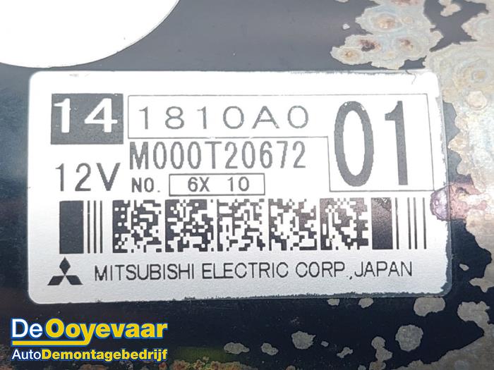 Démarreur d'un Mitsubishi Lancer Wagon (CS) 2.0 16V 2007