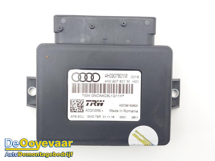 Używane Modul hamulca postojowego Audi A6 Avant (C7) 3.0 TDI V6 24V biturbo Quattro Cena € 19,99 Procedura marży oferowane przez Autodemontagebedrijf De Ooyevaar