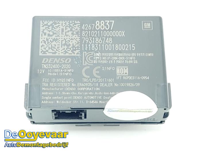 Używane Keyless Entry-Antena Opel Ampera-e Ampera-e Cena € 49,99 Procedura marży oferowane przez Autodemontagebedrijf De Ooyevaar