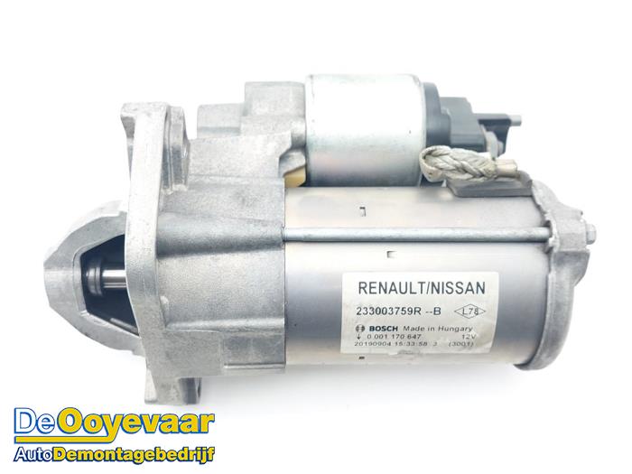 Used Starter Renault Kangoo Express (FW) 1.5 dCi 115 Price € 29,99 Margin scheme offered by Autodemontagebedrijf De Ooyevaar