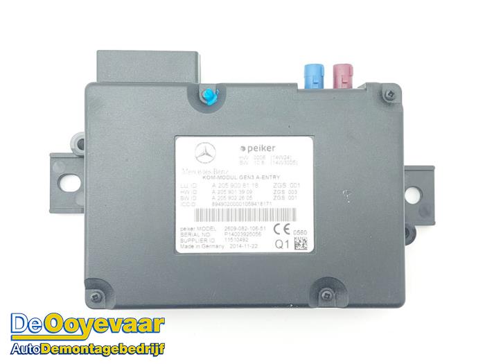 Gebrauchte Notfallmodul Mercedes C (W205) C-180 1.6 16V Preis € 39,99 Margenregelung angeboten von Autodemontagebedrijf De Ooyevaar