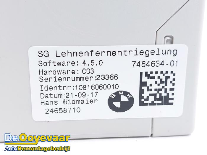 Central electronic Modul van een BMW 2 serie Active Tourer (F45) 216i 1.5 TwinPower Turbo 12V 2017