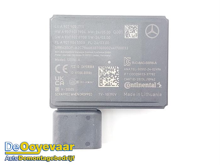 Begagnade Radarsensor Mercedes eVito (447.6) 41/60/66 kWh Pris € 174,99 Marginaltabell erbjuds av Autodemontagebedrijf De Ooyevaar