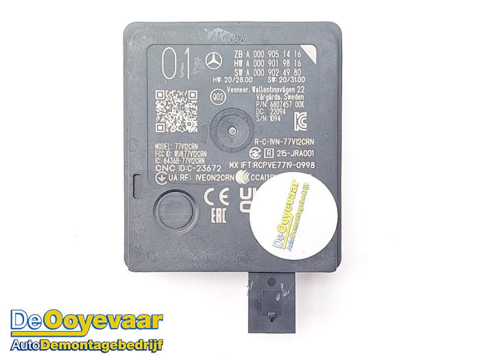 Begagnade Radarsensor Mercedes EQE (V295) 350+ 91/96 kWh Pris € 160,00 Marginaltabell erbjuds av Autodemontagebedrijf De Ooyevaar