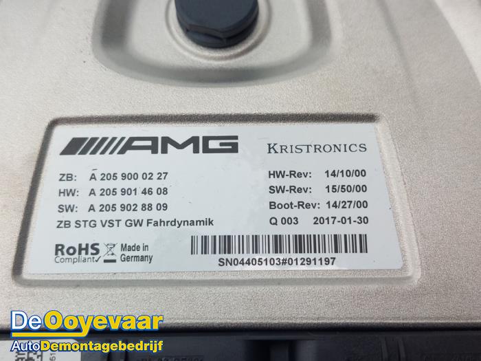 Ordinateur divers d'un Mercedes-Benz C (W205) C-63 S,Edition 1 AMG 4.0 V8 Biturbo 2017