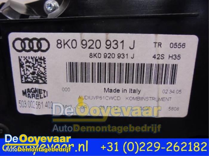 Tablica rozdzielcza z Audi A4 (B8) 2.0 TDI 16V 2013