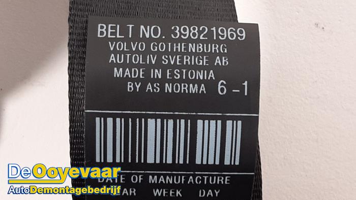 Pas bezpieczenstwa lewy tyl z Volvo V70 (BW) 1.6 T4 16V 2013