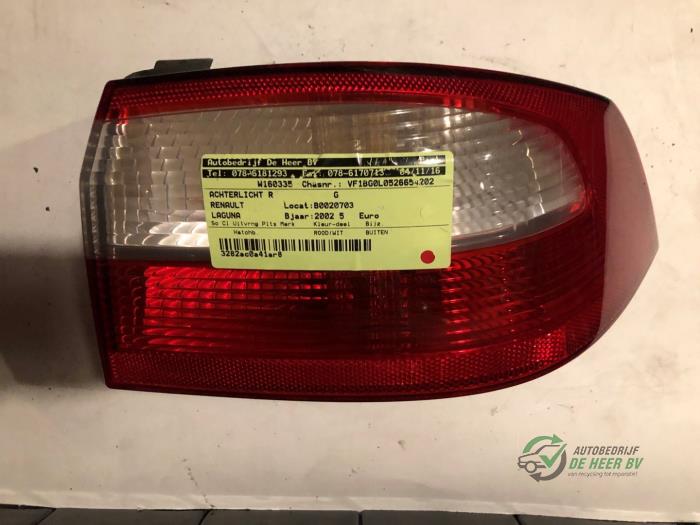 Taillight, right from a Renault Laguna II (BG) 1.6 16V 2002