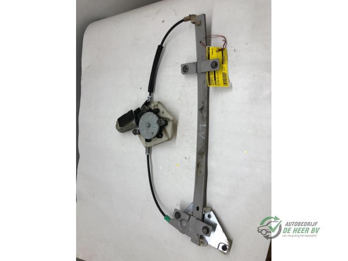 Door window regulator with motor