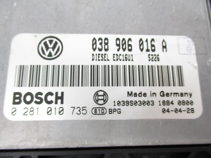 Engine management computer from a Volkswagen Transporter 2004