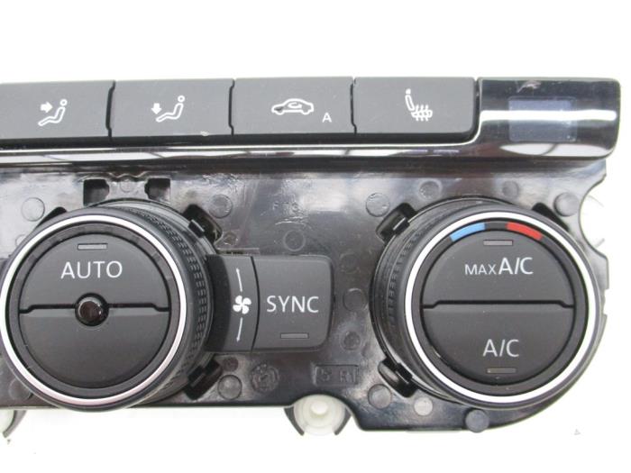 Heater control panel from a Volkswagen Caddy 2014