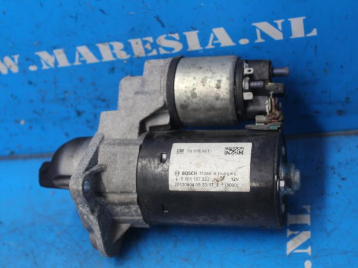 Usagé Démarreur Opel Adam 1.2 16V Prix € 10,50 Règlement à la marge proposé par Maresia Auto Recycling B.V.