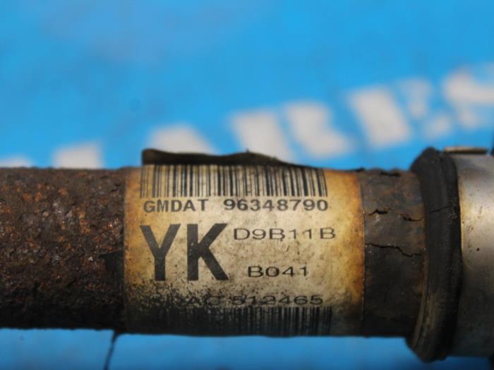 Front drive shaft, left Chevrolet Aveo 1.4 16V LS - 96348790 F14D4029669KA