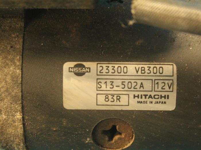 Motor de arranque de un Nissan Patrol GR (Y61) 2.8 GR TDi-6 1998