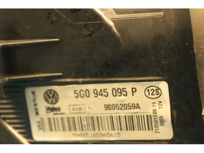 Taillight, left from a Volkswagen Golf VII (AUA) 1.4 TSI 16V 2014