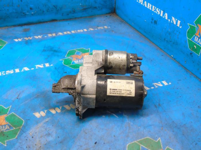 Usagé Démarreur Opel Meriva (B) 1.4 Turbo 16V Ecotec Prix € 10,50 Règlement à la marge proposé par Maresia Auto Recycling B.V.