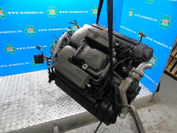 Motor van een Jaguar XJR 4.0 32V Supercharged 2002