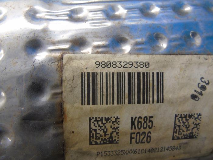 Particulate filter from a Peugeot 2008 (CU) 1.6 e-HDi FAP 2014