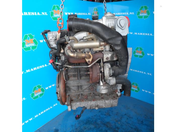 Gebrauchte Motor Skoda Roomster (5J) 1.9 TDI Preis € 840,00 Margenregelung angeboten von Maresia Auto Recycling B.V.