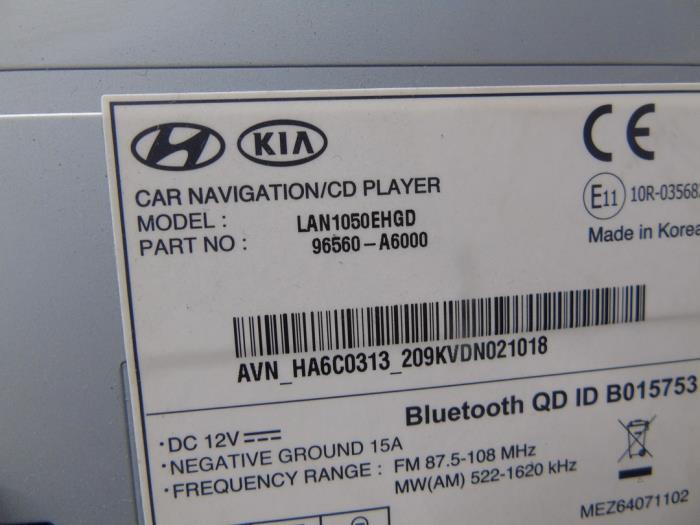 Navigation System van een Hyundai i30 (GDHB5) 1.4 16V 2013