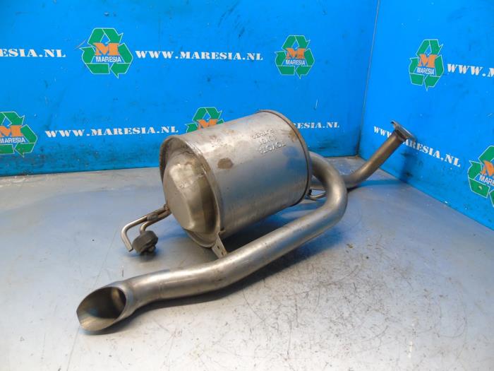Exhaust rear silencer from a Toyota Yaris III (P13) 1.5 16V Hybrid 2018