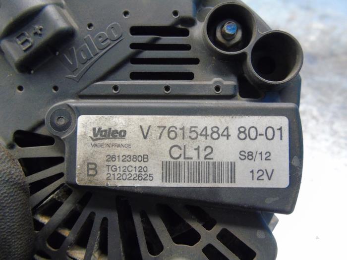 Dynamo d'un Citroën C3 Picasso (SH) 1.4 16V VTI 95 2012