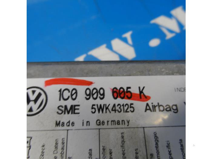 Kit+module airbag d'un Volkswagen Fox (5Z) 1.2 2005