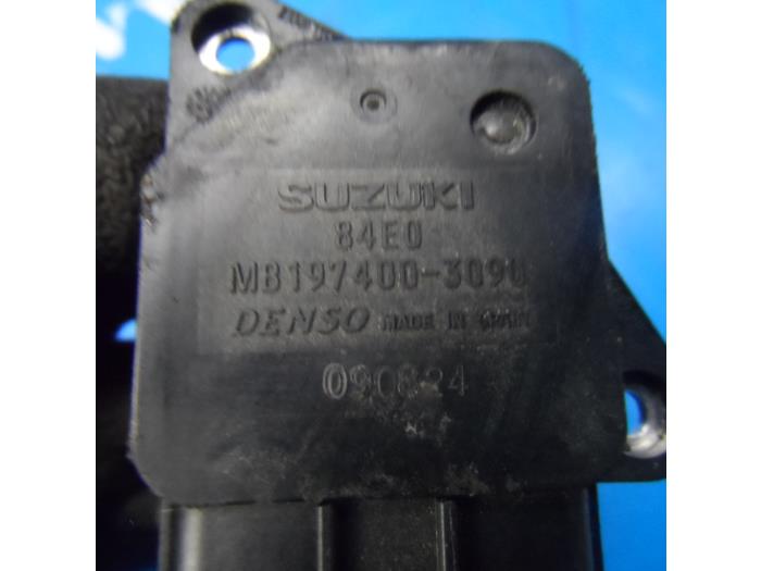 Medidor de flujo de aire de un Suzuki Swift (ZA/ZC/ZD1/2/3/9) 1.3 VVT 16V 2010