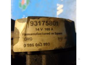 Dynamo van een Opel Astra F Caravan (51/52) 1.7 DTL 1998