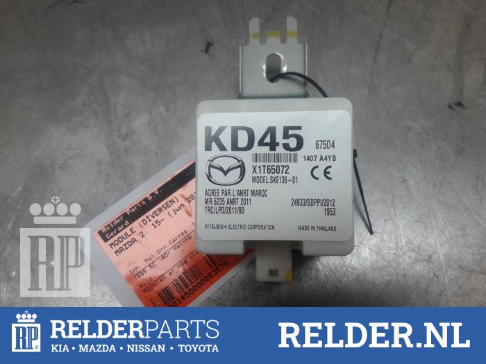 Używane Modul (rózne) Mazda 2 (DJ/DL) 1.5 SkyActiv-G 90 Cena € 25,00 Procedura marży oferowane przez Relder Parts B.V.