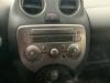 Radio/Lecteur CD d'un Nissan Micra (K13), 2010 / 2016 1.2 12V DIG-S, Berline avec hayon arrière, Essence, 1.198cc, 72kW (98pk), FWD, HR12DDR, 2011-03 / 2015-10, K13B 2012