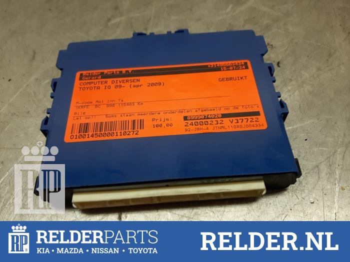 Used Computer, miscellaneous Toyota iQ 1.0 12V VVT-i Price € 100,00 Margin scheme offered by Relder Parts B.V.