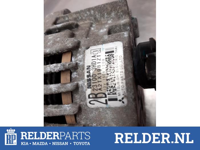 Gebrauchte Dynamo Nissan Micra (K13) 1.2 12V DIG-S Preis € 30,00 Margenregelung angeboten von Relder Parts B.V.