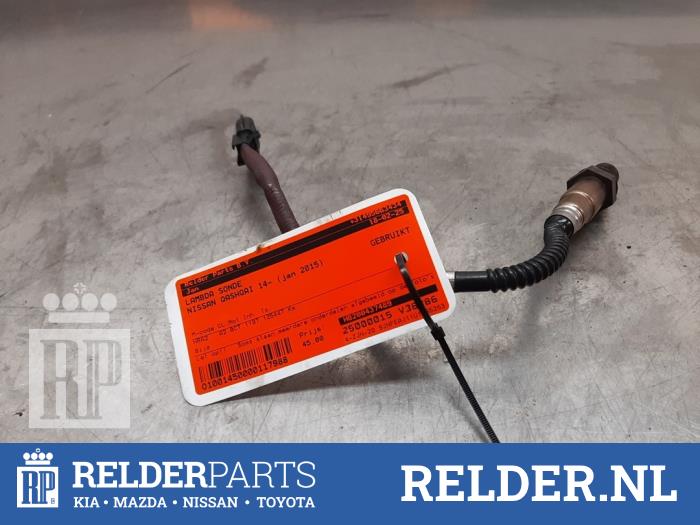 Sonda lambda Nissan Qashqai (J11), 2013 / 2021 1.2 DIG-T 16V, SUV, Benzyna, 1.197cc, 85kW (116pk), FWD, HRA2DDT, 2013-11 / 2018-08, J11D (Używany)