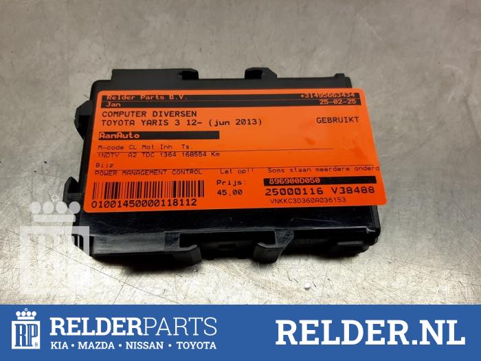 Used Computer, miscellaneous Toyota Yaris III (P13) 1.4 D-4D-F Price € 45,00 Margin scheme offered by Relder Parts B.V.