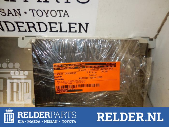 Begagnade Innerdisplay Nissan Primera (P12) 2.2 dCi 16V Pris € 68,00 Marginaltabell erbjuds av Relder Parts B.V.