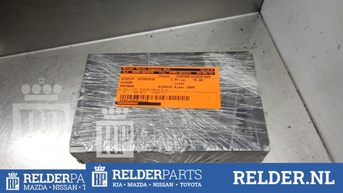 Begagnade Innerdisplay Nissan Primera (P12) 1.8 16V Pris € 68,00 Marginaltabell erbjuds av Relder Parts B.V.