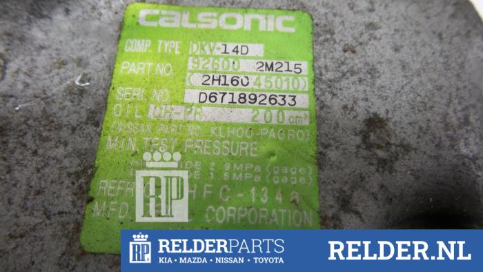 Usagé Pompe clim Nissan Almera (N15) 1.4 LX,GX,S 16V Prix € 68,00 Règlement à la marge proposé par Relder Parts B.V.