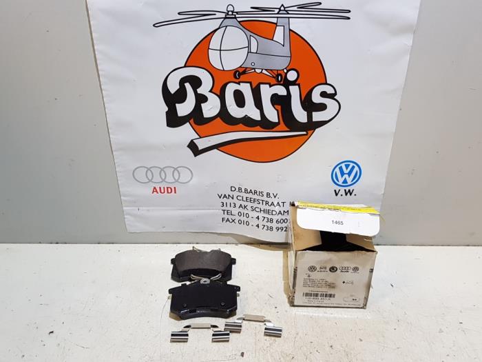 Rear brake pad from a Seat Leon 2000
