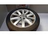Wheel + tyre from a Volkswagen Golf VI (5K1), 2008 / 2013 1.6 TDI 16V, Hatchback, Diesel, 1.598cc, 77kW (105pk), FWD, CAYC, 2009-02 / 2012-11 2009