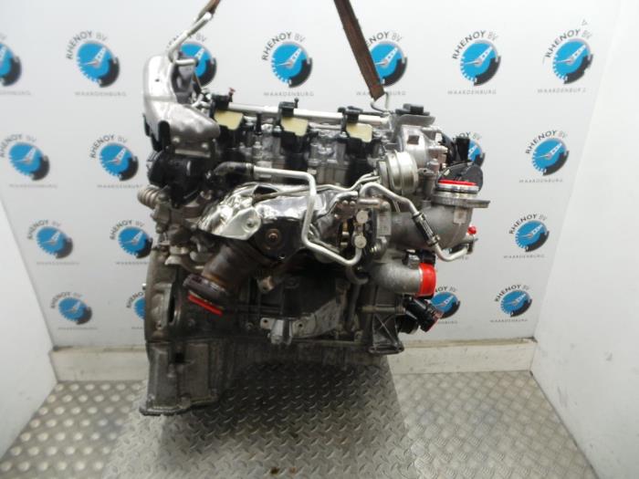 Motor van een Mercedes-Benz CLS (C218)  2014