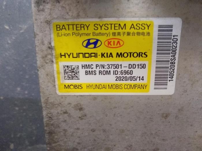Batería (híbrido) de un Hyundai Kona (OS) 64 kWh 2020