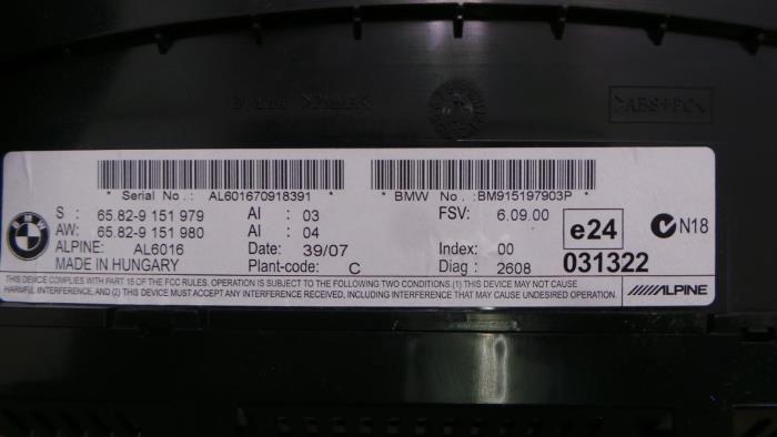 Używane Komputer pokladowy BMW 1-Serie Cena € 181,50 Z VAT oferowane przez Rhenoy Onderdelen b.v.