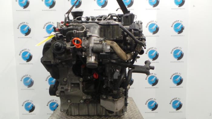 Motor van een Volkswagen Golf 2011